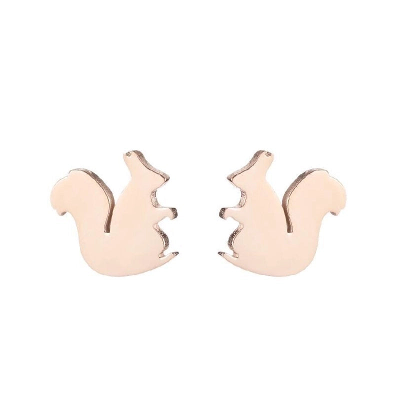 1 Pair Fashion Animal Plating 304 Stainless Steel 18K Gold Plated Ear Studs