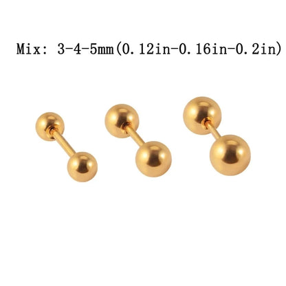 1 Piece Lip Rings Casual Geometric 304 Stainless Steel 18K Gold Plated Lip Rings Ear Cartilage Rings & Studs
