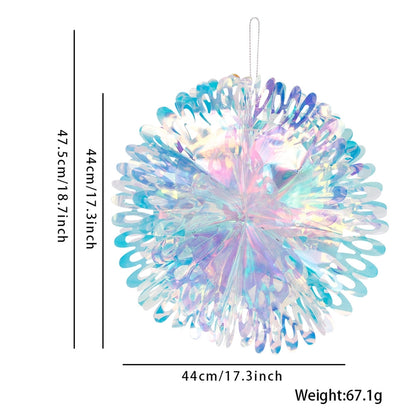 Christmas IG Style Star Snowflake Plastic Party Festival Ornaments