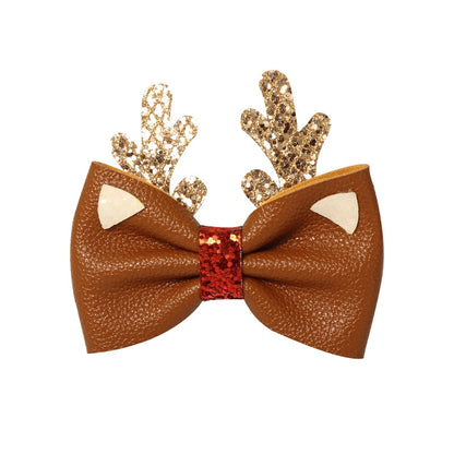 Christmas Cute Santa Claus Gingerbread Bow Knot Glittering Powder GREAT Party Accessories