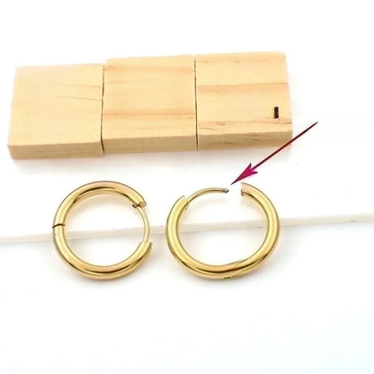 1 Piece Hip-Hop Basic Geometric 330 Stainless Steel Stainless Steel Earrings