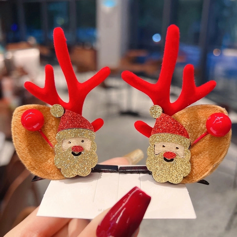 Christmas Cartoon Style Antlers Plastic Festival Costume Props