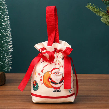 Christmas Cute Christmas Tree Santa Claus Letter Knitted Bag Party Gift Bags Gift Wrapping Supplies