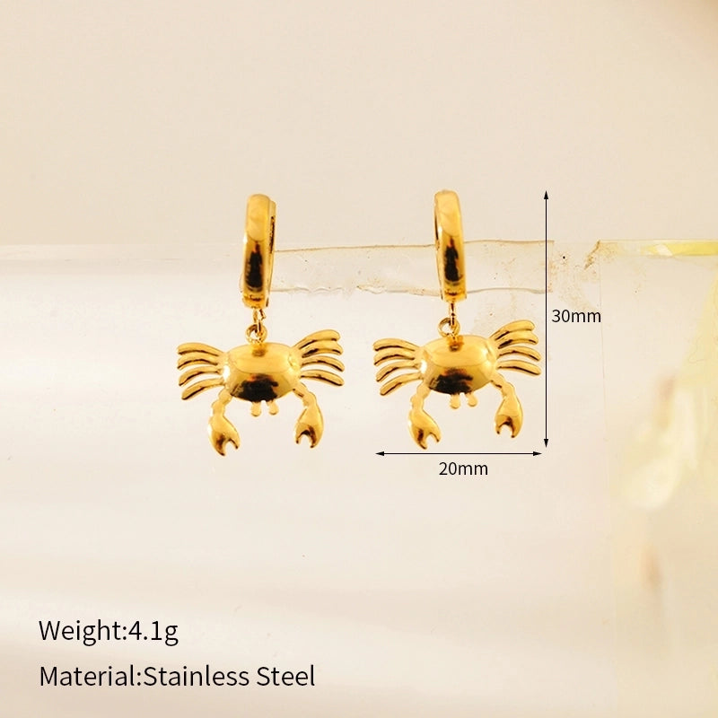 1 Pair Cute Luxurious Wedding Geometric 304 Stainless Steel 18K Gold Plated Stainless Steel Earrings