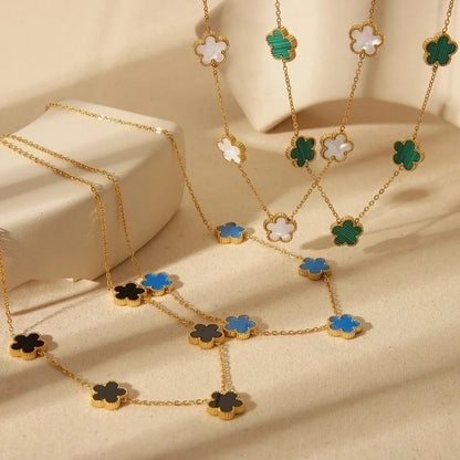 Sweet Minimalist Classic Style Pork Belly 304 Stainless Steel 18K Gold Plated Curb Chain Necklace In Bulk