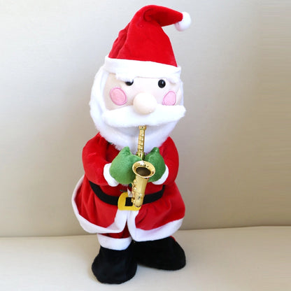 Christmas Tree Elderly Elk Doll With Singing And Dancing Recording Electric Plush Toy Christmas Gift