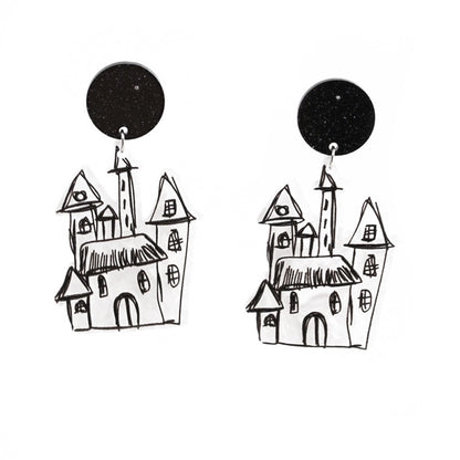 Halloween Ghost Skull Pumpkin Earrings