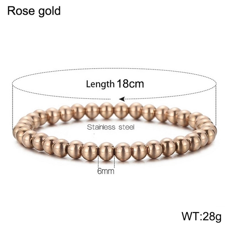 Casual Minimalist Geometric Stainless Steel 18K Gold Plated Bracelets In Bulk