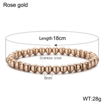 Casual Minimalist Geometric Stainless Steel 18K Gold Plated Bracelets In Bulk