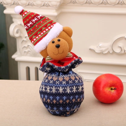 Christmas Children's Gift Bag Knitted Apple Bag Christmas Eve Candy Bag Gift Bag