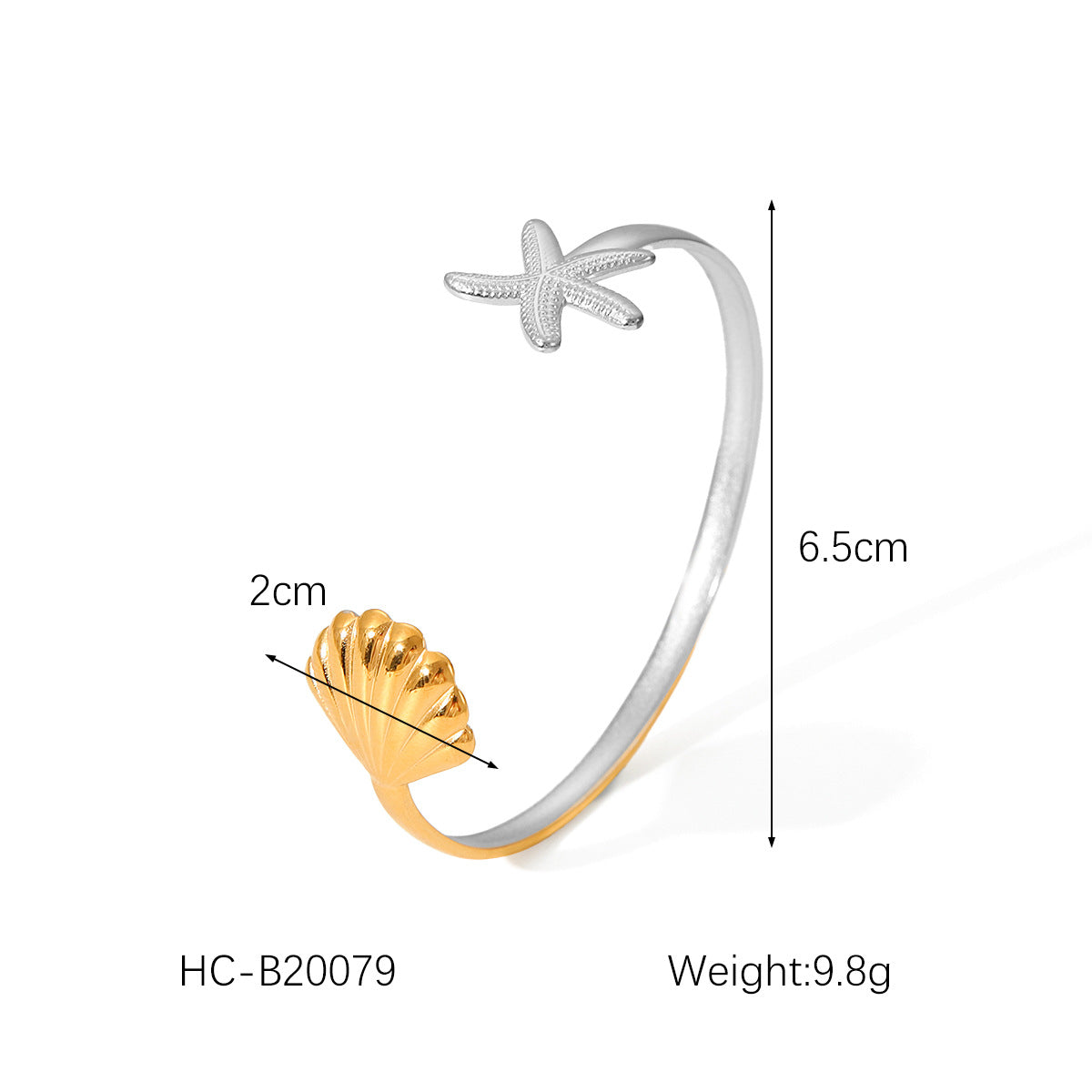 IG Style Pearl Shell Geometric Stainless Steel Electroplating Necklaces