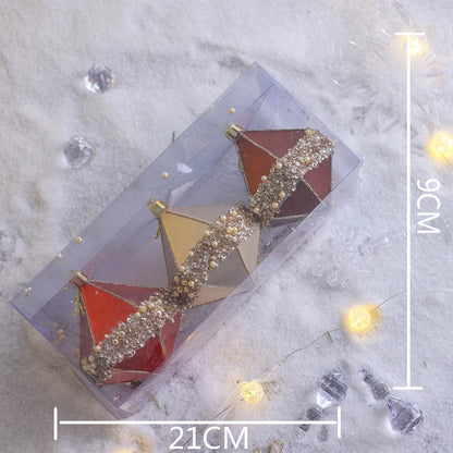 Plastic Ball Christmas Ball Petal Glitter White Foam Ball Christmas Decorations Christmas Tree Decoration Pendant