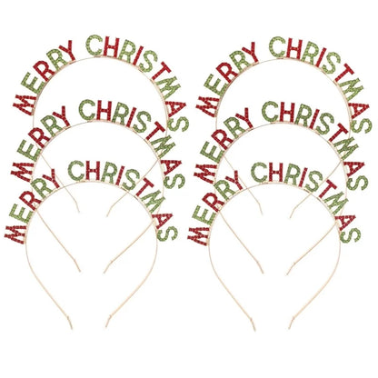 Christmas IG Style Women's Letter Alloy Inlay Rhinestones Hair Band