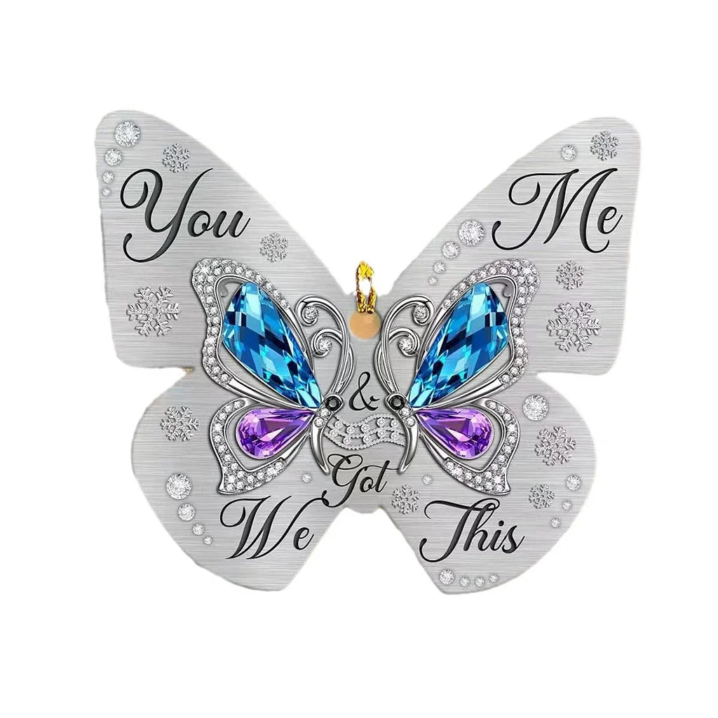 Christmas Funny Muscle Man Acrylic Flat Christmas Pendant Car Home Decoration Pendant