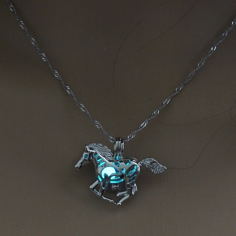 Luminous Hollow Snowflake Pendant Necklace