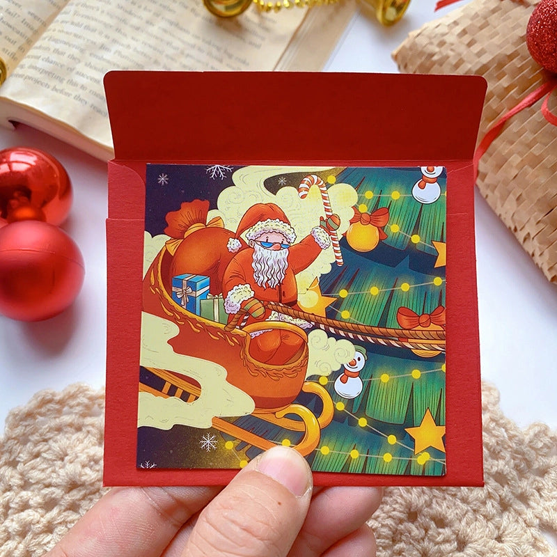 Christmas Christmas Tree Elk Christmas Festival Card