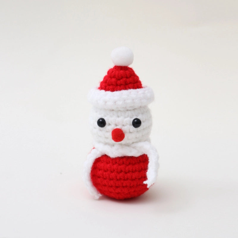Cute Christmas Tree Santa Claus Snowman Yarn Party Ornaments Decorations Table Decoration