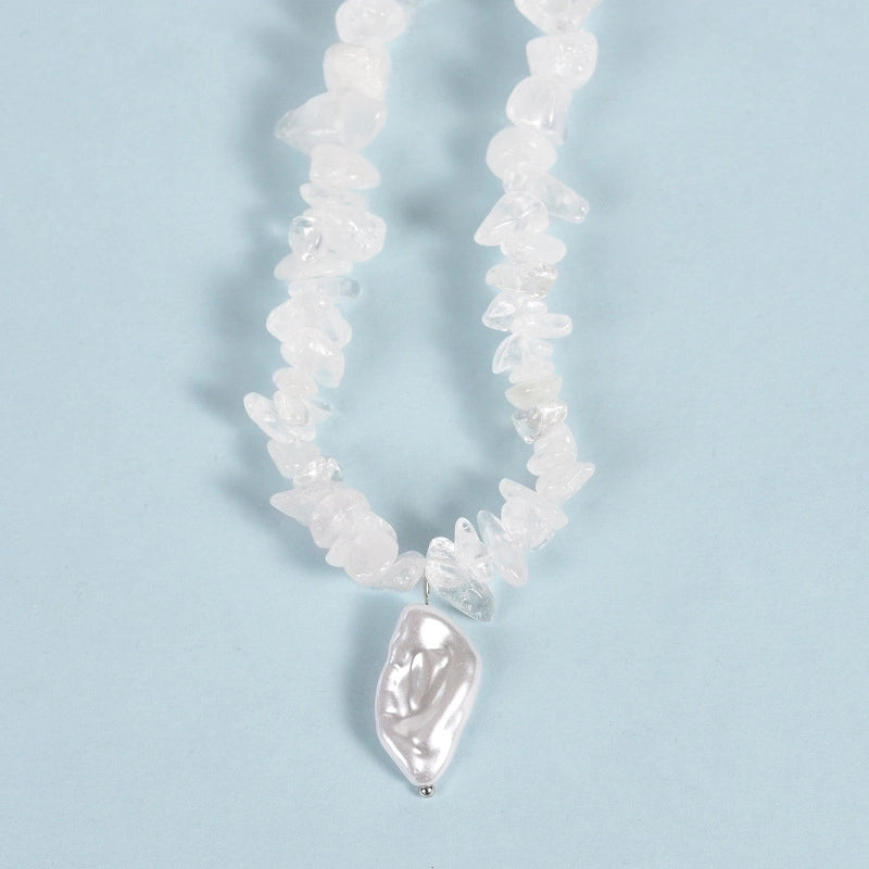 Fashion Geometric Crystal Beaded Necklace