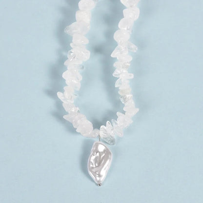 Fashion Geometric Crystal Beaded Necklace