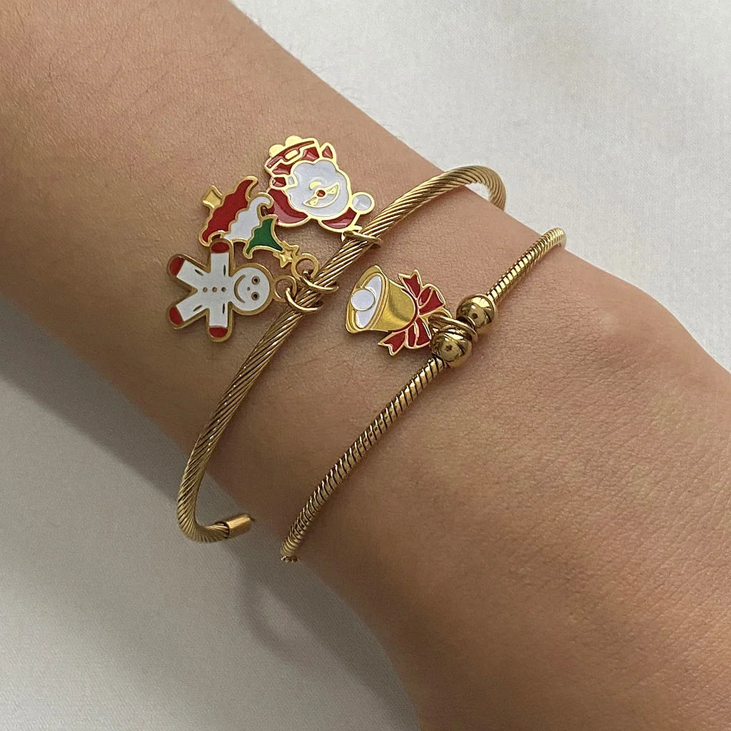 Christmas New Year Stainless Steel Bracelet Party Bangle Titanium Steel Bracelet