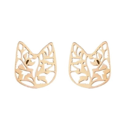 1 Pair Fashion Geometric Plating 304 Stainless Steel 18K Gold Plated Ear Studs