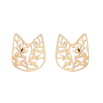 1 Pair Fashion Geometric Plating 304 Stainless Steel 18K Gold Plated Ear Studs