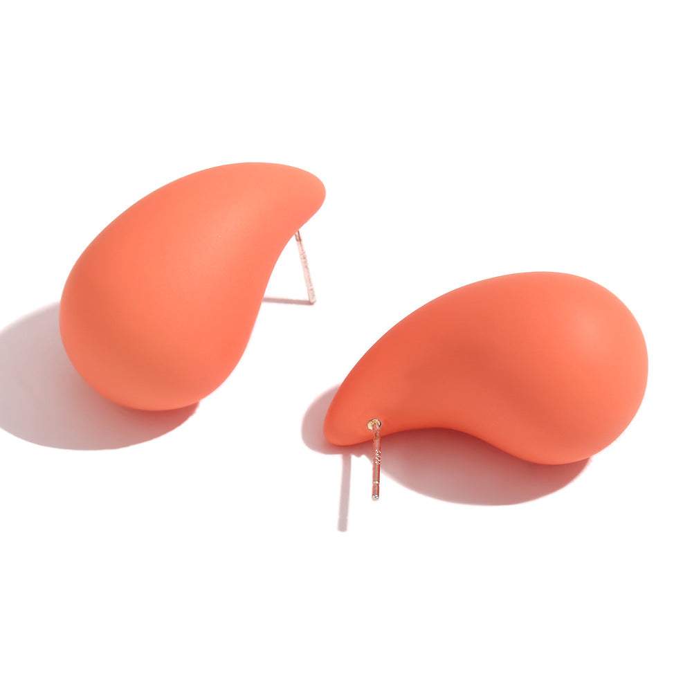 Fashion Circle Geometric Stainless Steel Stud Earrings