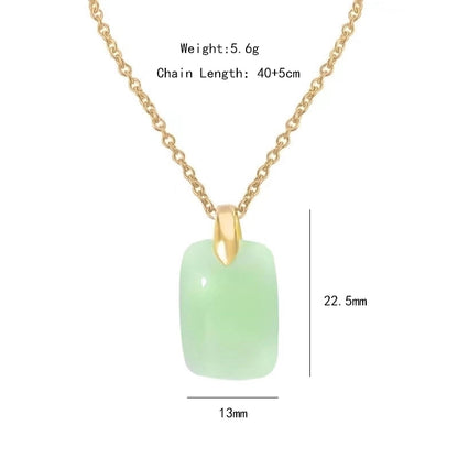 304 Stainless Steel Copper 18K Gold Plated K Gold Plated Cute Inlay Flower Butterfly Acrylic Shell Zircon Pendant Necklace