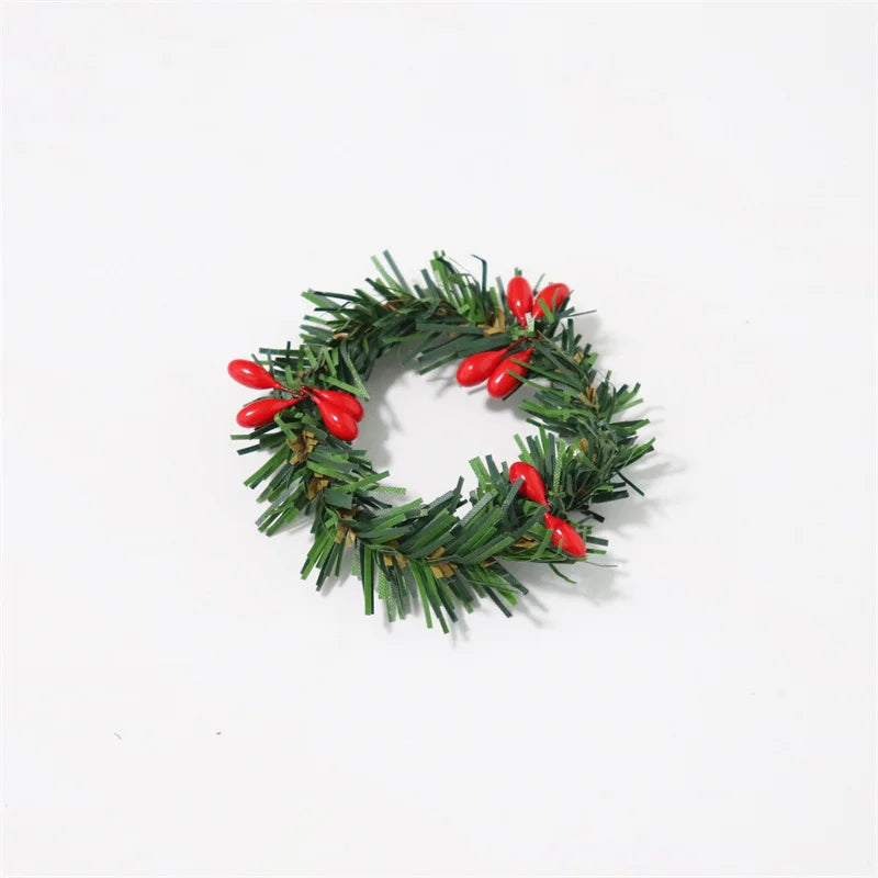2 Pieces Can Be Matched With Christmas Decoration Pine Needle Napkin Rings For Hotel And Home Use Napkin Holders