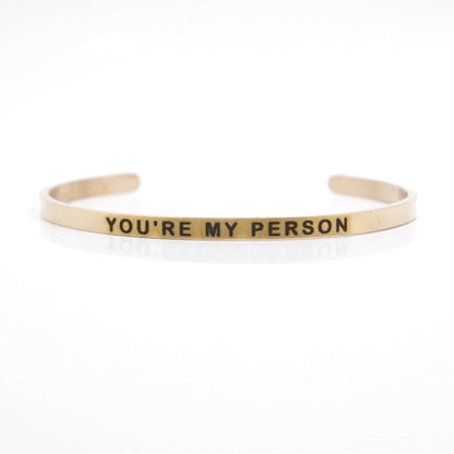 Casual Minimalist Letter Stainless Steel Cuff Bracelets