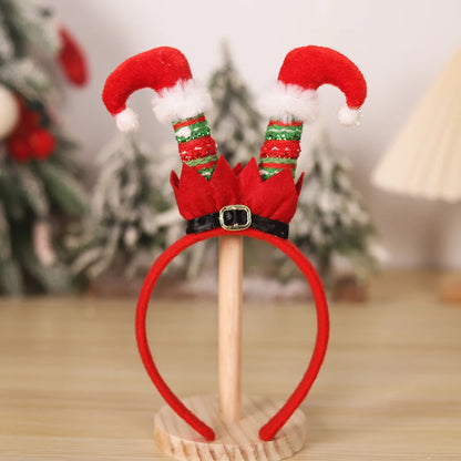 Christmas Holiday Decoration Headband Party Hat Belt Hair Accessory Clown Foot Headband Cartoon