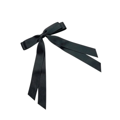 Korean Style Double-layer Bow Ribbon Hairclip Women's Ballet Girl Side Clip Back Head Top Simple Hair Accessories