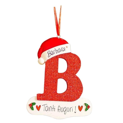 Cross-border Hot 26 English Letters Car Pendant Christmas Tree Decorative Ornaments Home Decorations