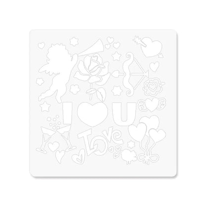 Painting Diy Square Graffiti Template Decorative Border Ruler