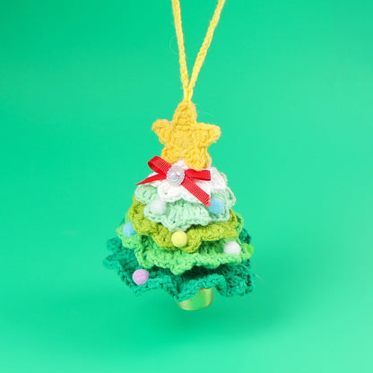 Christmas Pastoral Christmas Tree Plastic Yarn Party Ornaments
