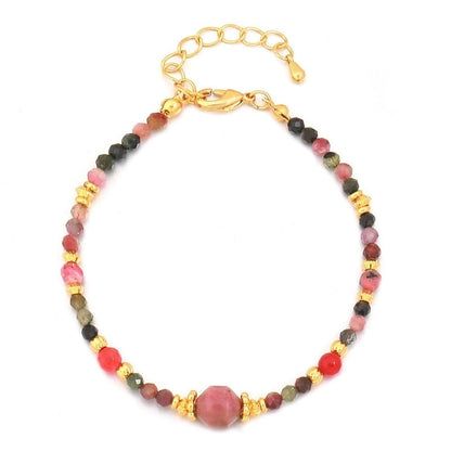 Natural Stone Copper Beaded Irregular Bracelets