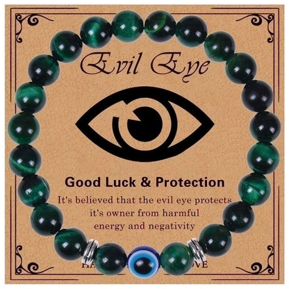 Ethnic Style Devil\'s Eye Natural Stone Beaded Bracelets
