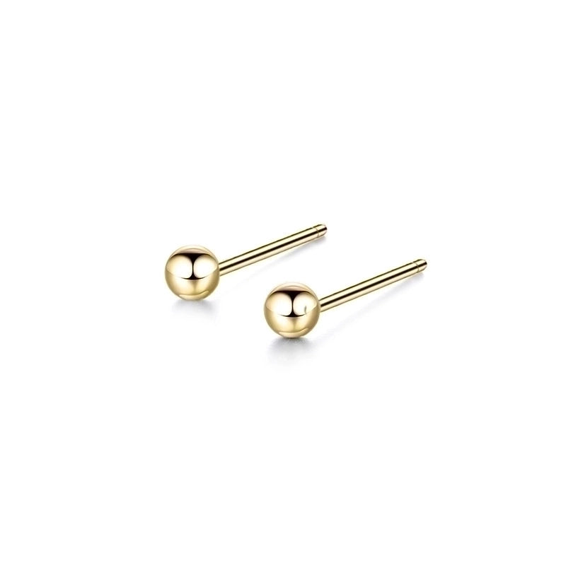 Minimalist Geometric Stainless Steel No Inlaid 14K Gold Plated Earrings