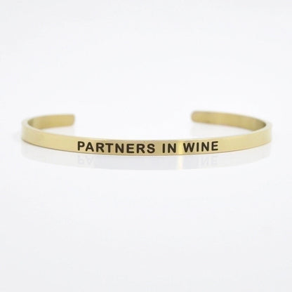 Minimalist Letter Stainless Steel Bangle