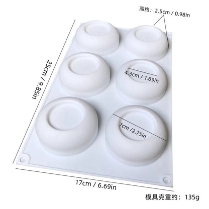 Casual Geometric Heart Shape Rose Silica Gel Kitchen Molds 1 Piece