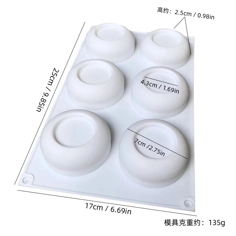 Casual Geometric Heart Shape Rose Silica Gel Kitchen Molds 1 Piece