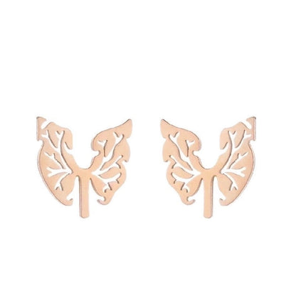 1 Pair Fashion Geometric Plating 304 Stainless Steel 18K Gold Plated Ear Studs