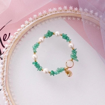 Geometric Natural Stone No Inlaid Bracelets In Bulk