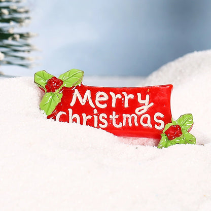 Christmas Cute Christmas Tree Santa Claus Gift Box Synthetic Resin Holiday Daily