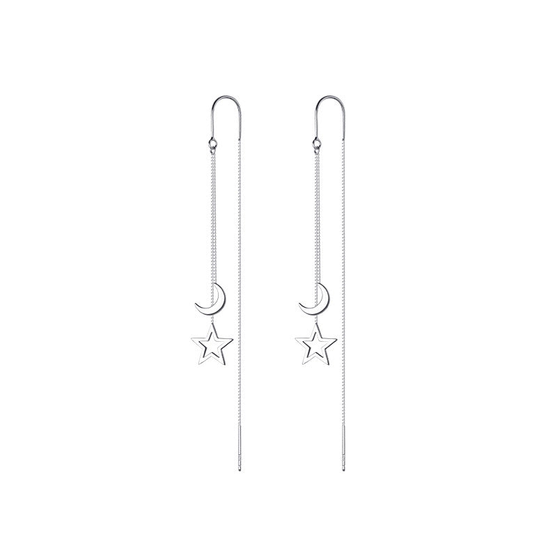 1 Pair Casual Star Patchwork Copper Drop Earrings