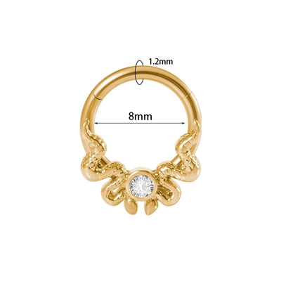 2 Pieces Nose Rings & Studs Modern Style Minimalist Shiny Water Droplets 304 Stainless Steel Copper Plating Inlay Synthetic Opal Rhinestones Zircon 18K Gold Plated