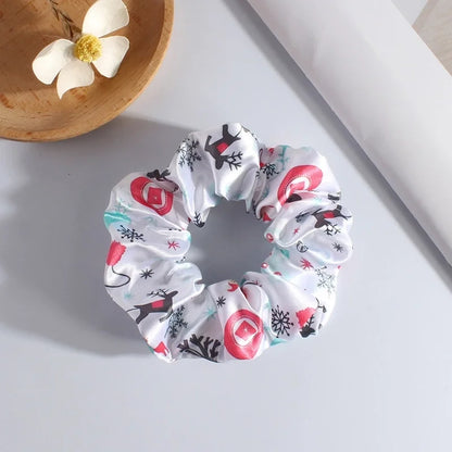 Classic Style Women's Plaid Snowflake Cloth Hair Tie