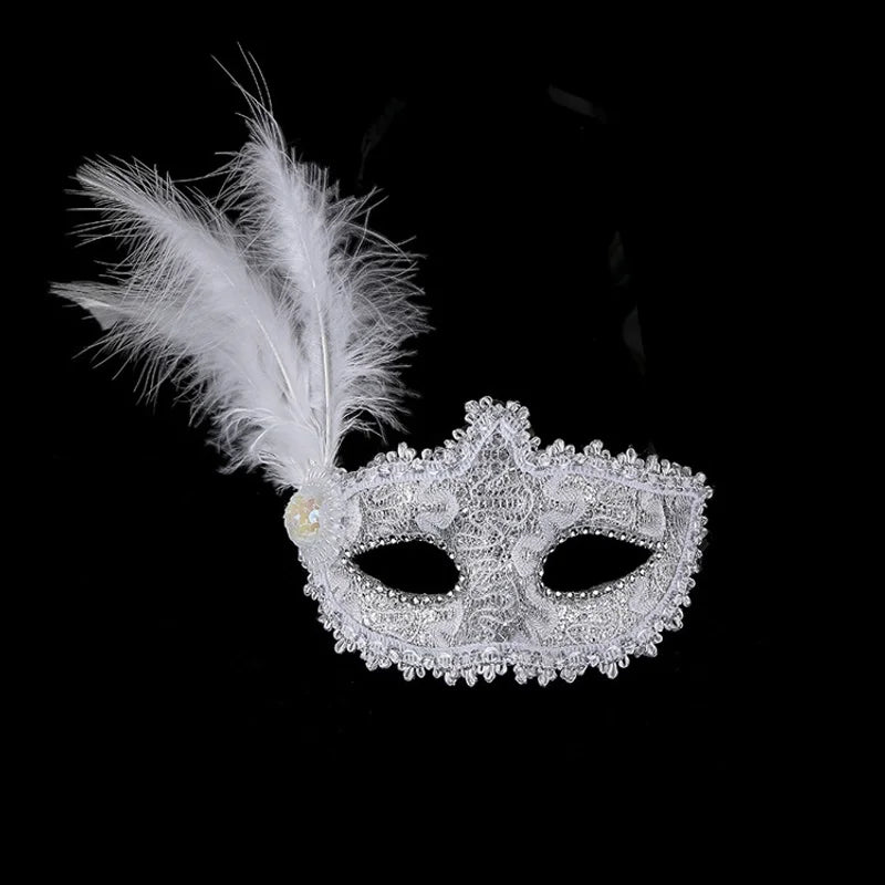 Christmas Mardi Gras Cute Feather Plastic Holiday Party Selfie Party Mask Party Supplies Party Accessories 1 Piece