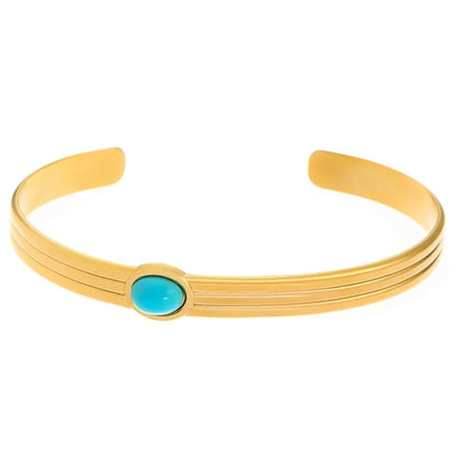 Casual Minimalist Streetwear Geometric 304 Stainless Steel Bangle In Bulk