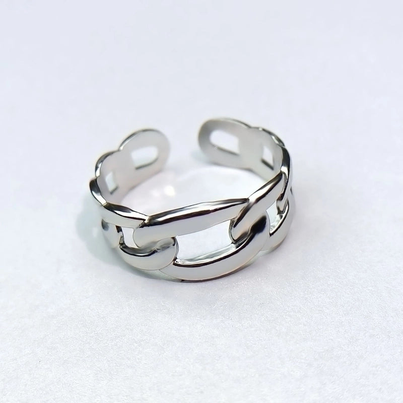 Minimalist Heart Shape Titanium Steel Open Rings